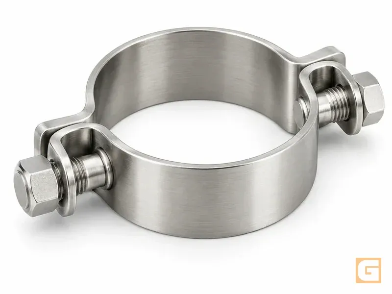 Abrazadera de dos pernos inoxidable 304 — Abrazaderas de dos pernos
