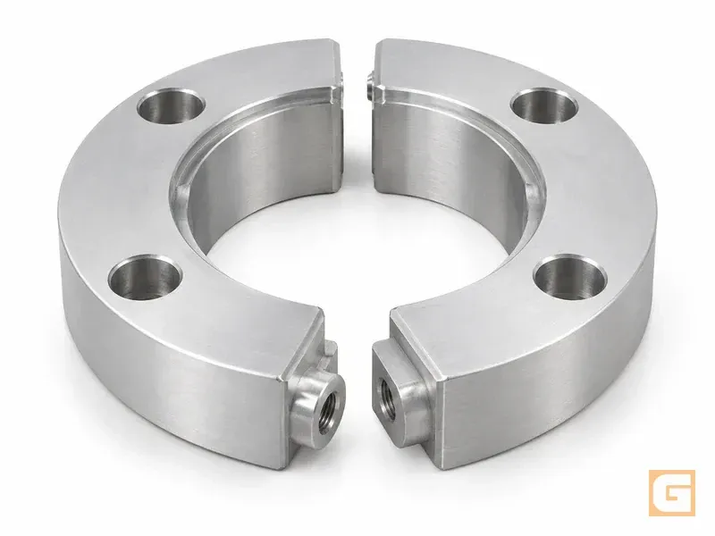 Brida partida con montaje lateral — Bridas partidas de aluminio