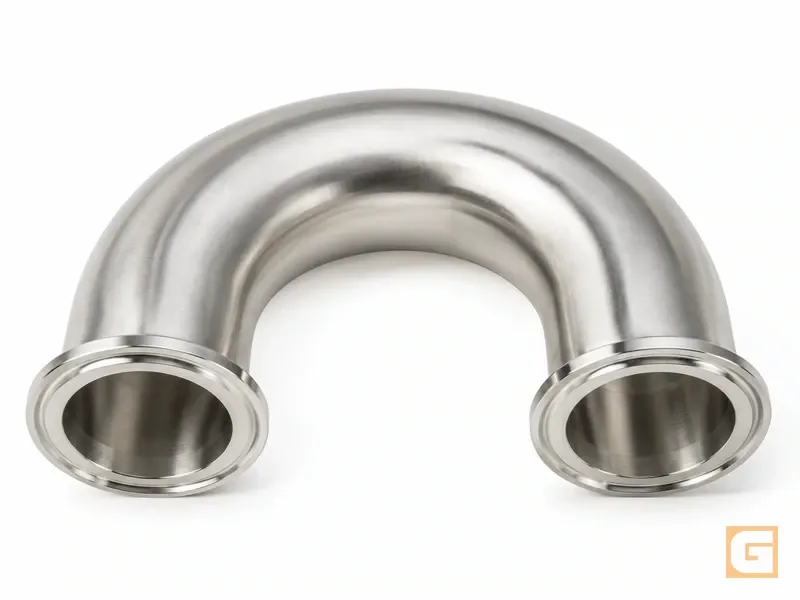 Codo 180° Sanitario ASTM A270 C-304 3A Extremos Clamp — Conexiones sanitarias