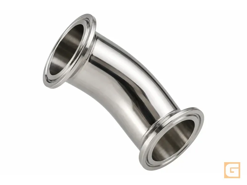 Codo 45° Sanitario ASTM A270 C-304 3A Extremos Clamp — Conexiones sanitarias