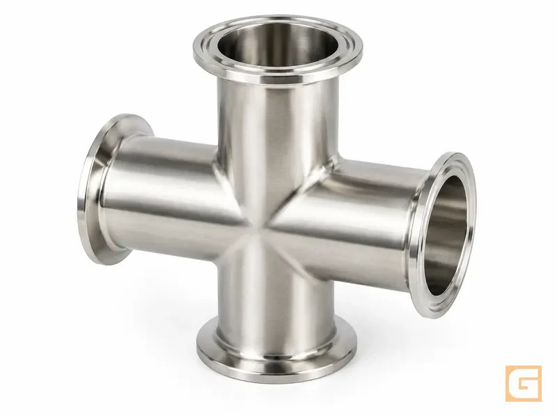 Cruz Sanitaria ASTM A270 C-304 3A Extremos Clamp — Conexiones sanitarias