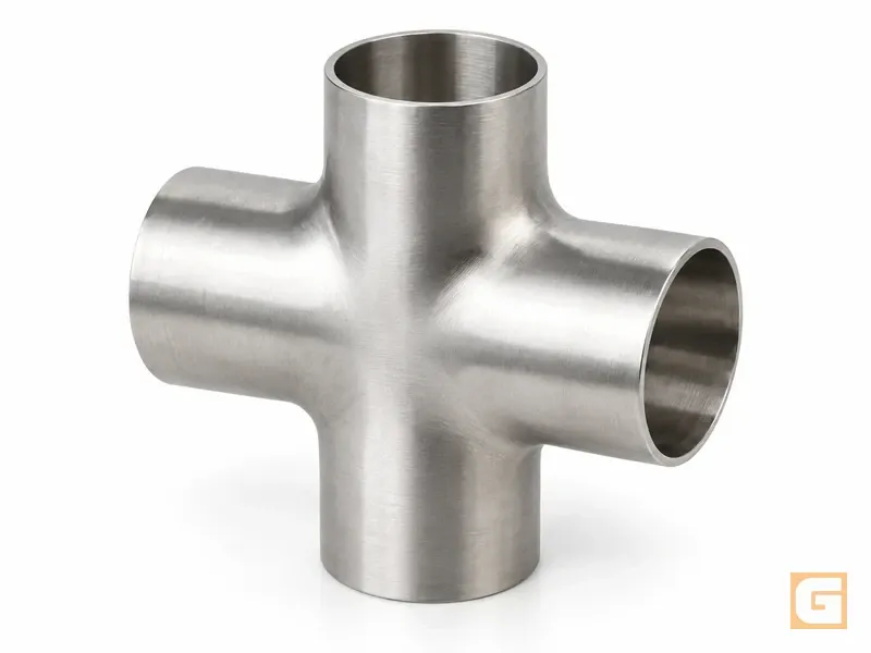 Cruz Sanitaria ASTM A270 C-304 Extremos Soldables — Conexiones sanitarias