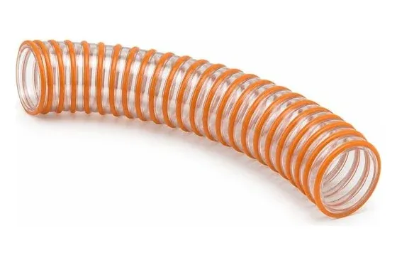 Manguera espiral naranja con refuerzo en espiral
