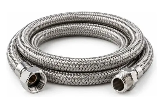 Manguera metálica flexible con trenzado de acero inoxidable