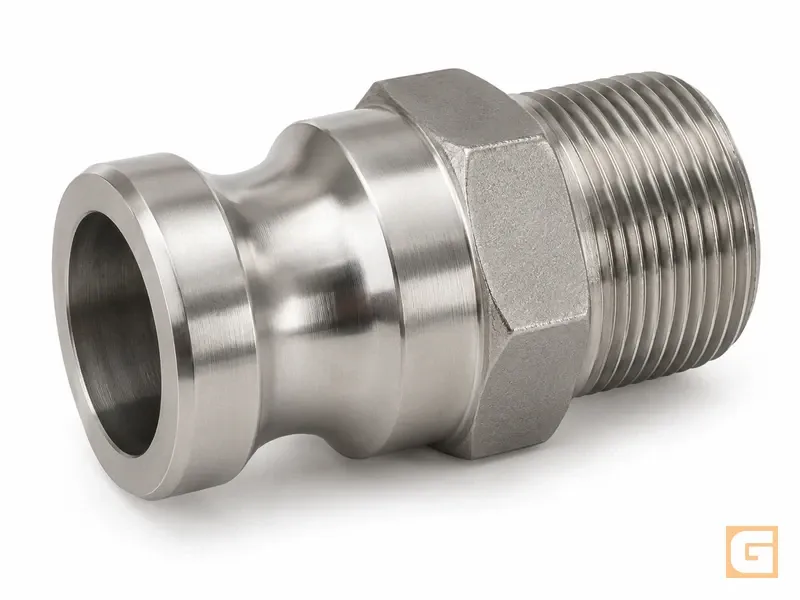 Acople Camlock tipo F — adaptador macho × rosca macho — Acoples Camlock
