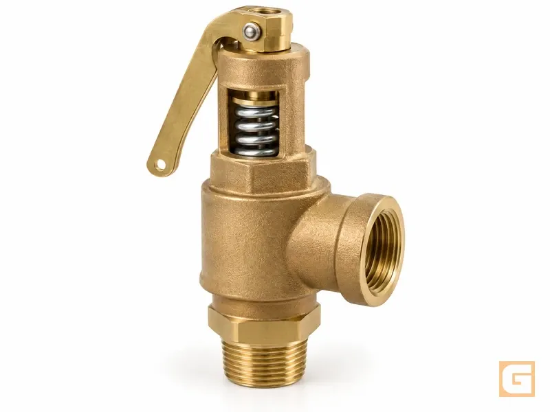 Válvula de seguridad de bronce para agua y aire — Válvulas de seguridad y alivio